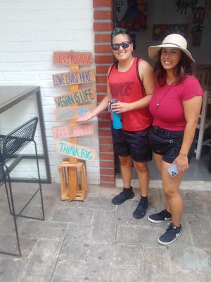 I love these positive signs:) at Elixir Spot in Puerto Vallarta