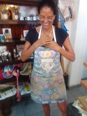 One of the staffers. Georgette I think;) at Elixir Spot in Puerto Vallarta