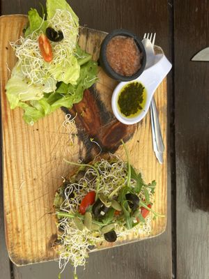 Mushroom toast   at Elixir Spot in Puerto Vallarta