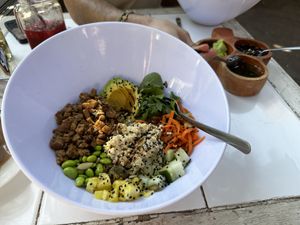 Poke bowl for lunch. It was so good!  at Elixir Spot in Puerto Vallarta