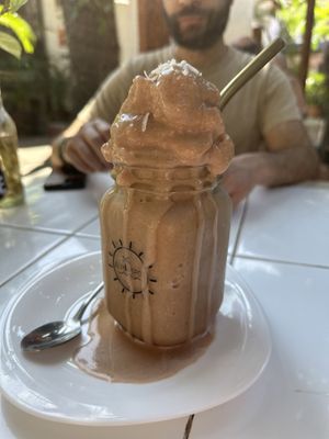 I don’t remember the name of this, but it was some sort of chocolate smoothie. Really good!   at Elixir Spot in Puerto Vallarta