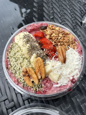 açaí bowl  at Elixir Spot in Puerto Vallarta