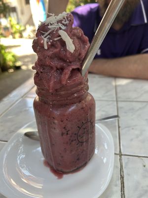 Berry smoothie   at Elixir Spot in Puerto Vallarta