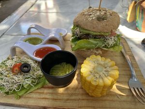 Beyond burger   at Elixir Spot in Puerto Vallarta