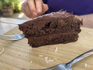Chocolate cake  at Elixir Spot in Puerto Vallarta
