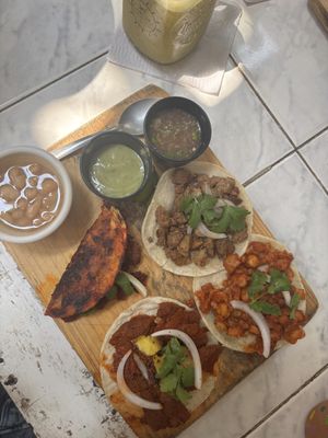 quatro tacos  at Elixir Spot in Puerto Vallarta