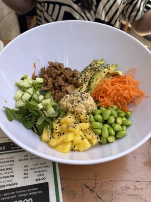 Poke life bowl  at Elixir Spot in Puerto Vallarta
