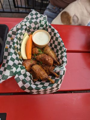 Vegan wings 4/5 at Leopold's Tavern in Edmonton