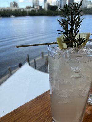 Kaffir lime drink  at Madame Wu in Brisbane