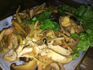 banana flowers  at The Vegetarian in Phnom Penh