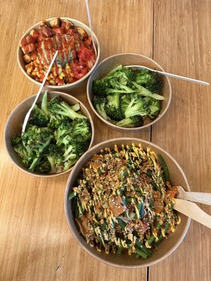 Rendang and Latin bowl, plus broccoli on the side  at Jimmy Green in Eindhoven