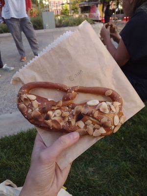 Biscoff and almond at Twist N' Roll in Launceston