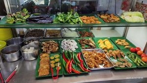 Variety of Yong Tau Foo items to choose from at Vegetarian 斋 - Boon Keng in Central Singapore