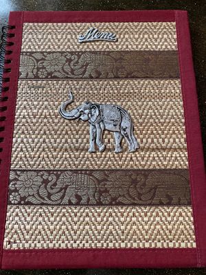 Menu cover at Thai Thani in Celebration