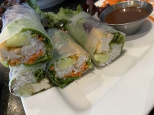 Veggie Spring Rolls with Tofu  at Thai Thani in Celebration