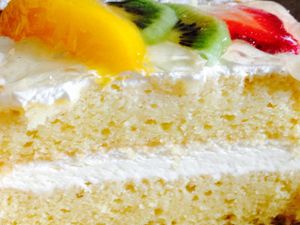 Vegan fruit cake at Dama Pastry and Restaurant in Arlington