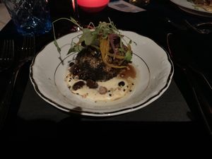 The blacken cauliflower. Very tasty   at Palais-Hepburn in Hepburn Springs