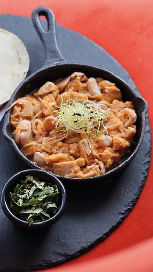 PLATILLO DE TINGA DE YACA
JACKFRUIT 
 at El Rey in Altea