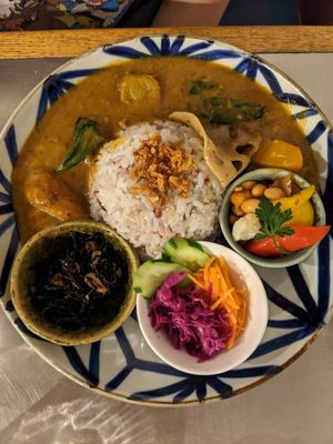 Vegetable curry at CBD Green in Okayama