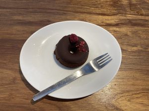 Chocolate donut  at Whitely by Toriba Coffee in Hayama