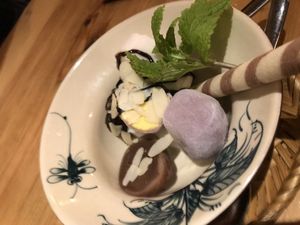 mochi dessert  at BOA Asia Vegan in Lueneburg