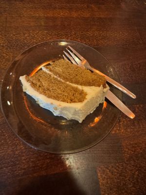 Carrot cake   at Cafe Babalu in Reykjavik