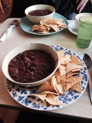 Veggie chili at Cafe Babalu in Reykjavik