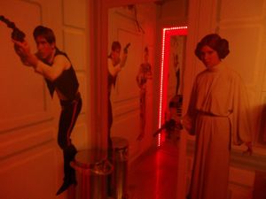 Star Wars theme bathroom at Cafe Babalu in Reykjavik