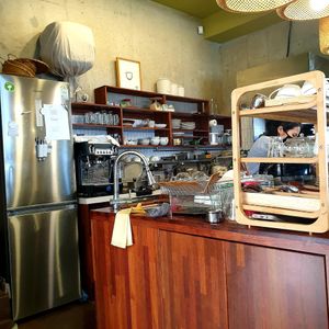 kitchen is open at Nokdu - Plant Based Studio 채식공간 녹두 in Gyeonggi-do