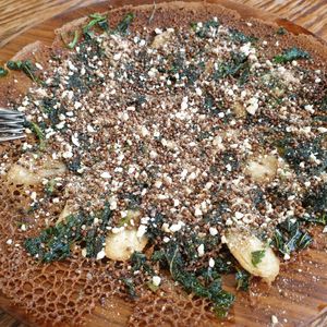 brown rice cake dessert at Nokdu - Plant Based Studio 채식공간 녹두 in Gyeonggi-do