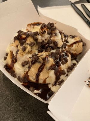 Cookie Monster Roll!  at Cinnaholic in Arlington