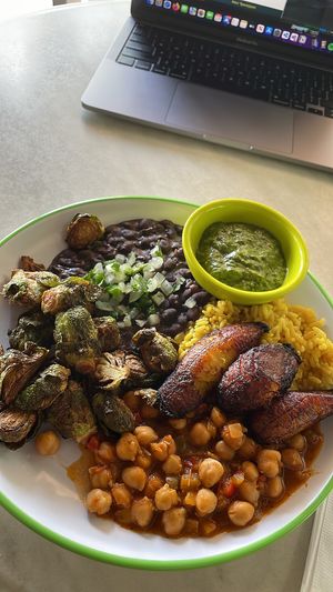Basico w/ Chickpeas & Brussels Sprouts  at Luv Child in Tampa