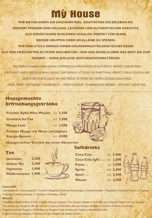 Getränke at My House in Hamburg