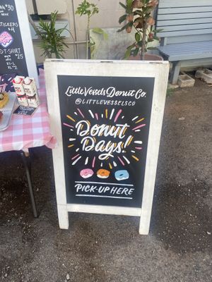 Sign  at Little Vessels Donut Co in Honolulu