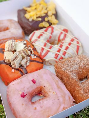 Assortment at Little Vessels Donut Co in Honolulu