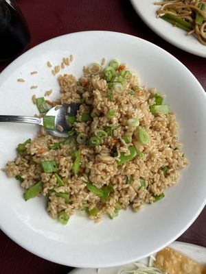 bland fried rice…at least it was brown though  at Bistro D'Asia in Coronado