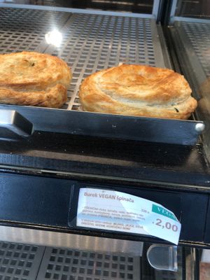 spinach pie at 3Roses in Ljubljana