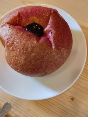 Sweet option with chocolate filling at Forno Brisa - Via Galliera in Bologna