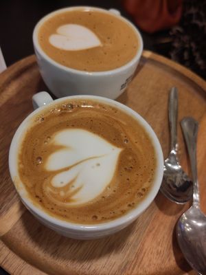 Cappuccini with oat milk! at Forno Brisa - Via Galliera in Bologna