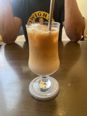 Soy latte at Rotton 六屯 in Chatan