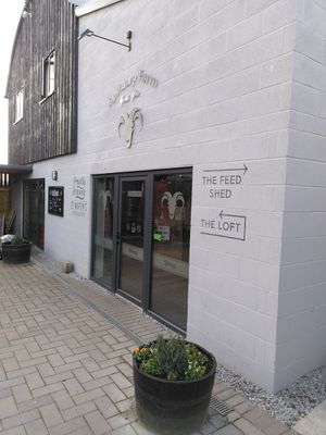The outside of the building (Feb 2022) at Pennbury Farm in Great Glen