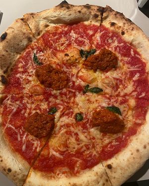 Vegan nduja   at La Piccola Nonna Pizza in Stockholm