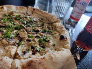 Al funghi at La Piccola Nonna Pizza in Stockholm