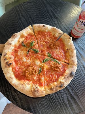 Vegan Nduja  at La Piccola Nonna Pizza in Stockholm