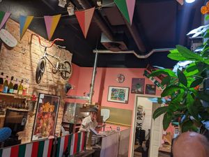 Inside of La Piccola Nonna. at La Piccola Nonna Pizza in Stockholm