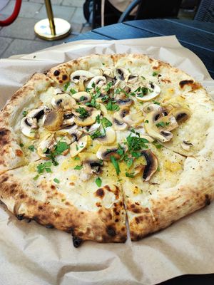 Funghi at La Piccola Nonna Pizza in Stockholm