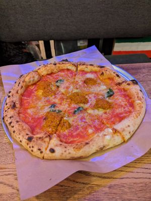Vegan Nduja at La Piccola Nonna Pizza in Stockholm