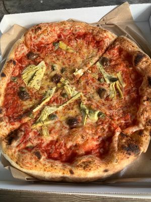 napoletana great at La Piccola Nonna Pizza in Stockholm