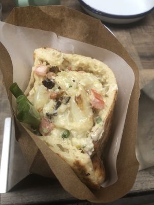 Pita with cauliflower   at Miznon in Central Singapore