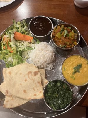 Vegan Thali  at Taj Indian Restaurant And Bar in Port St Lucie